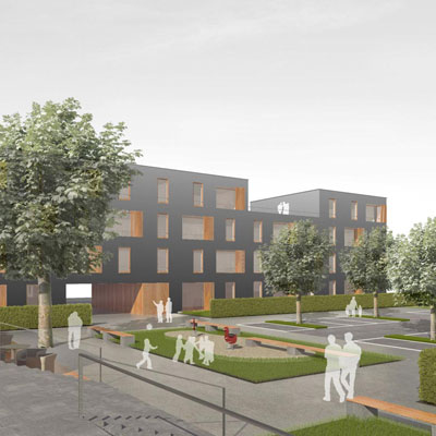 Architekturbüro bathe+reber Dortmund Wettbewerb Wohnbebauung Plettenberg