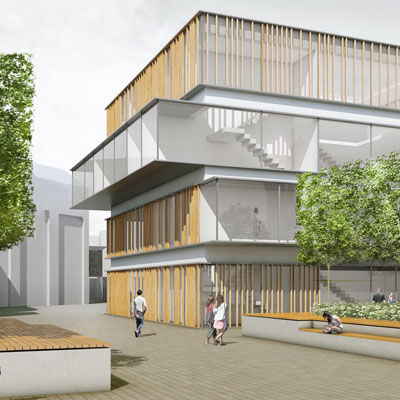 eva reber Architektur und Städtebau Neubau Bürgerhaus und die neuen Plätze am Rathaus in Menden